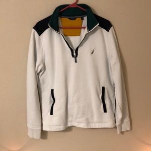 nautica 1/4 zip hoodie